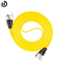 Forza ad alta resistenza a fibra ottica del cavo di toppa di LC-LC UPC DX per la telecomunicazione
