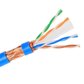 E- Rame puro dell'interno schermato luminoso di SFTP CAT6 Lan Cable STP per il sistema di cablaggio